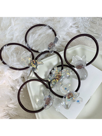 Gifty - Cute Clear Bear Hair Tie