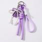 Keypus - Elegant Bow Pendant Cord Keychain