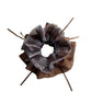 Gifty - Dark-Toned Plaid Pattern Scrunchie