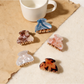 Beau - Mini Textured PVC Vintage Style Claw Clip