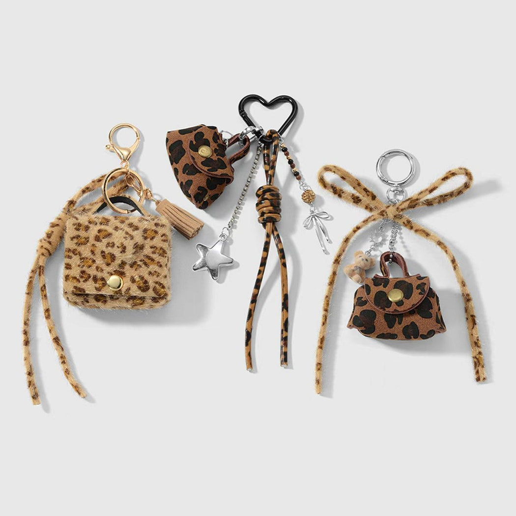 Keypus - Y2K Leopard Print Mini Keychain