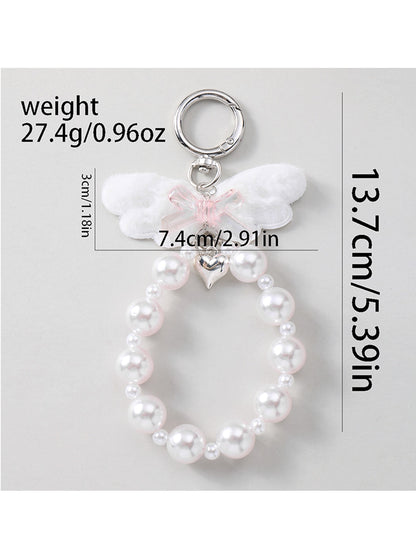 Keypus - Y2K Angel Wings Bow Heart Bag Charm Keychain