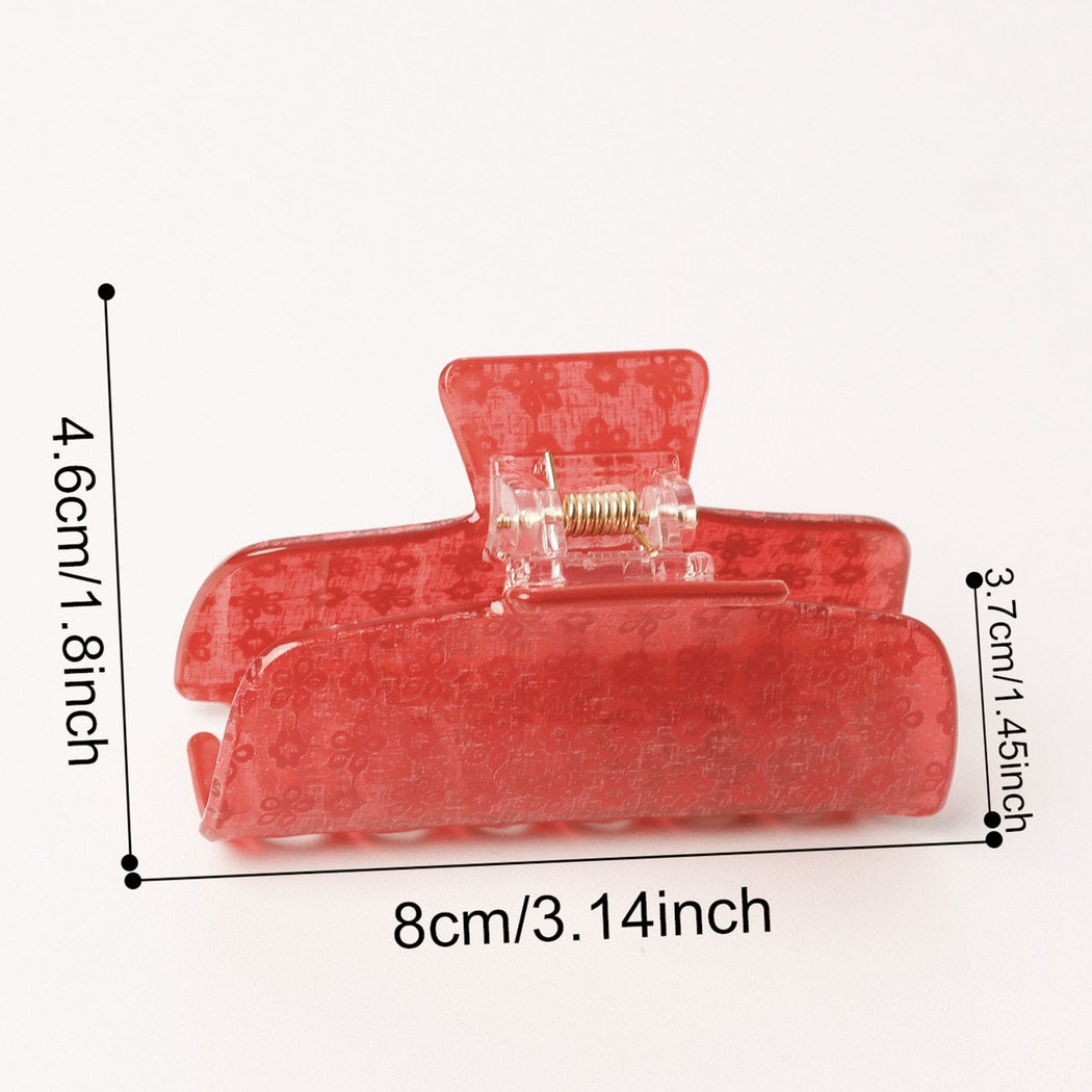 Beau - Sweet Style Floral Pattern Claw Clip