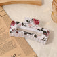Beau - Elegant Openwork Floral Square Claw Clip