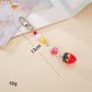 Keypus - Acrylic Beaded Tomato Phone Charm Keychain