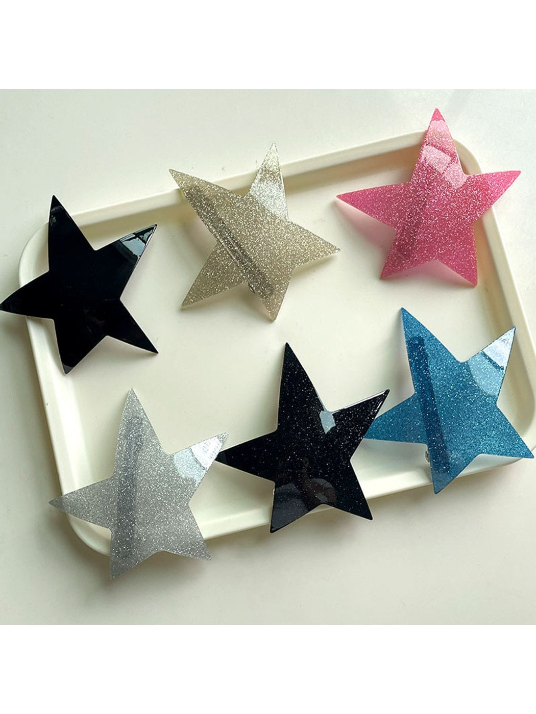 Beau - Geometric Five-Point Star French Barrette