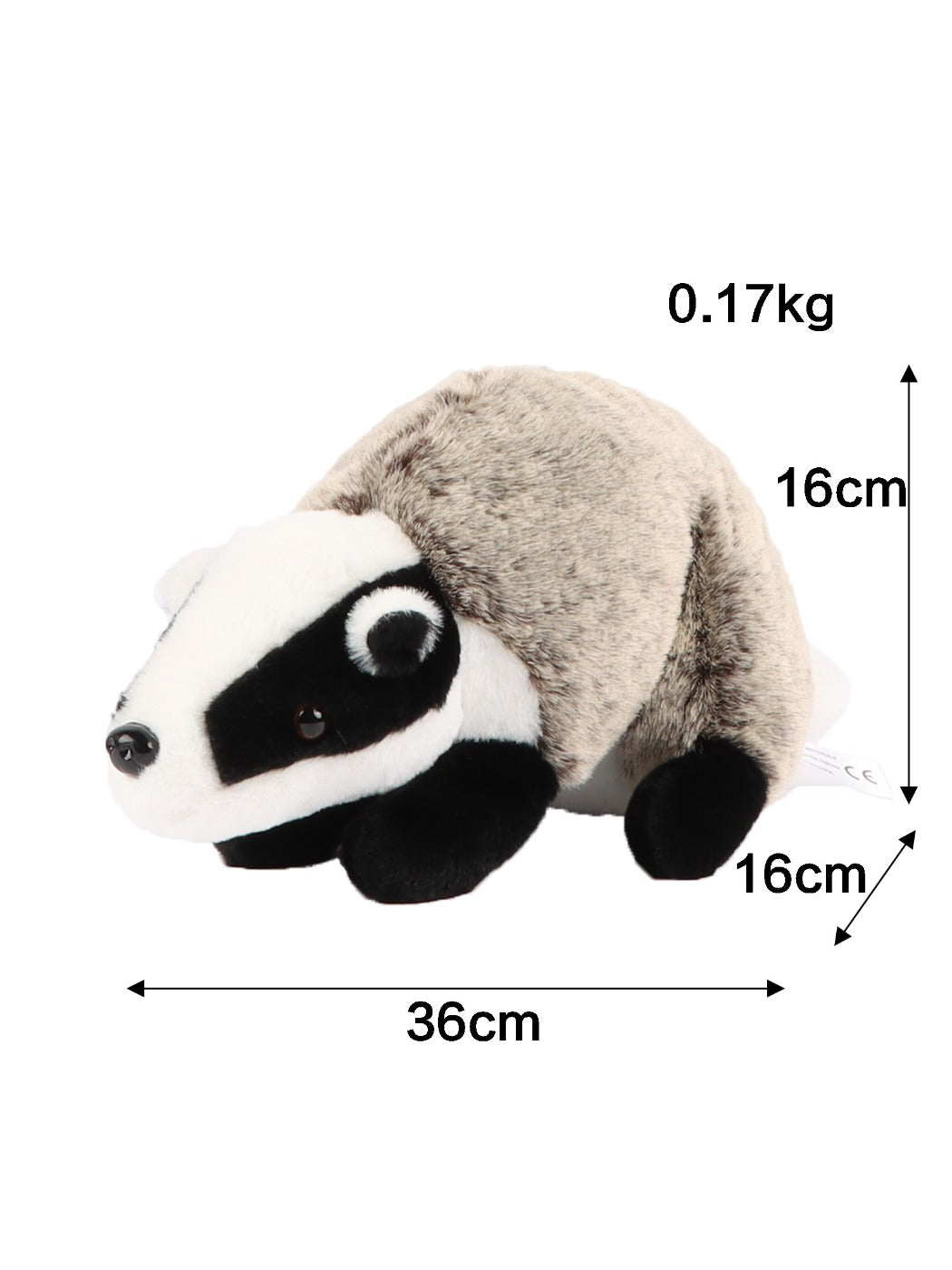 Kuta - Realistic Badger Plush Toy Soft Stuffed