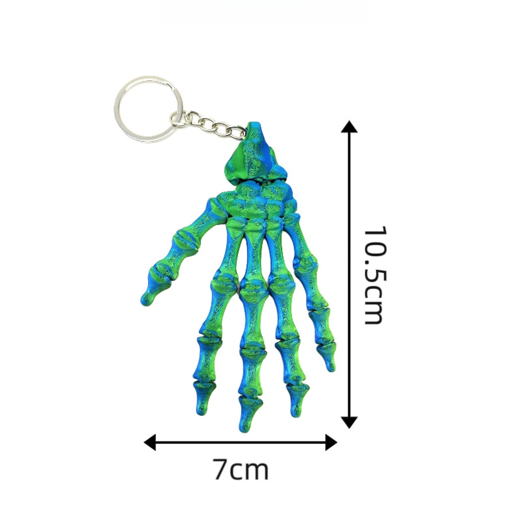 Keypus - Halloween 3D Printed Skeleton Hand Keychain