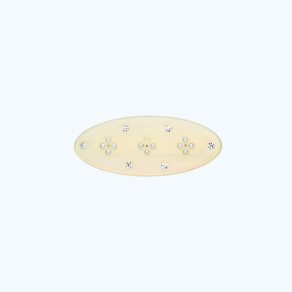 Beau - Oval Four Petal Floral Hair Clip Set
