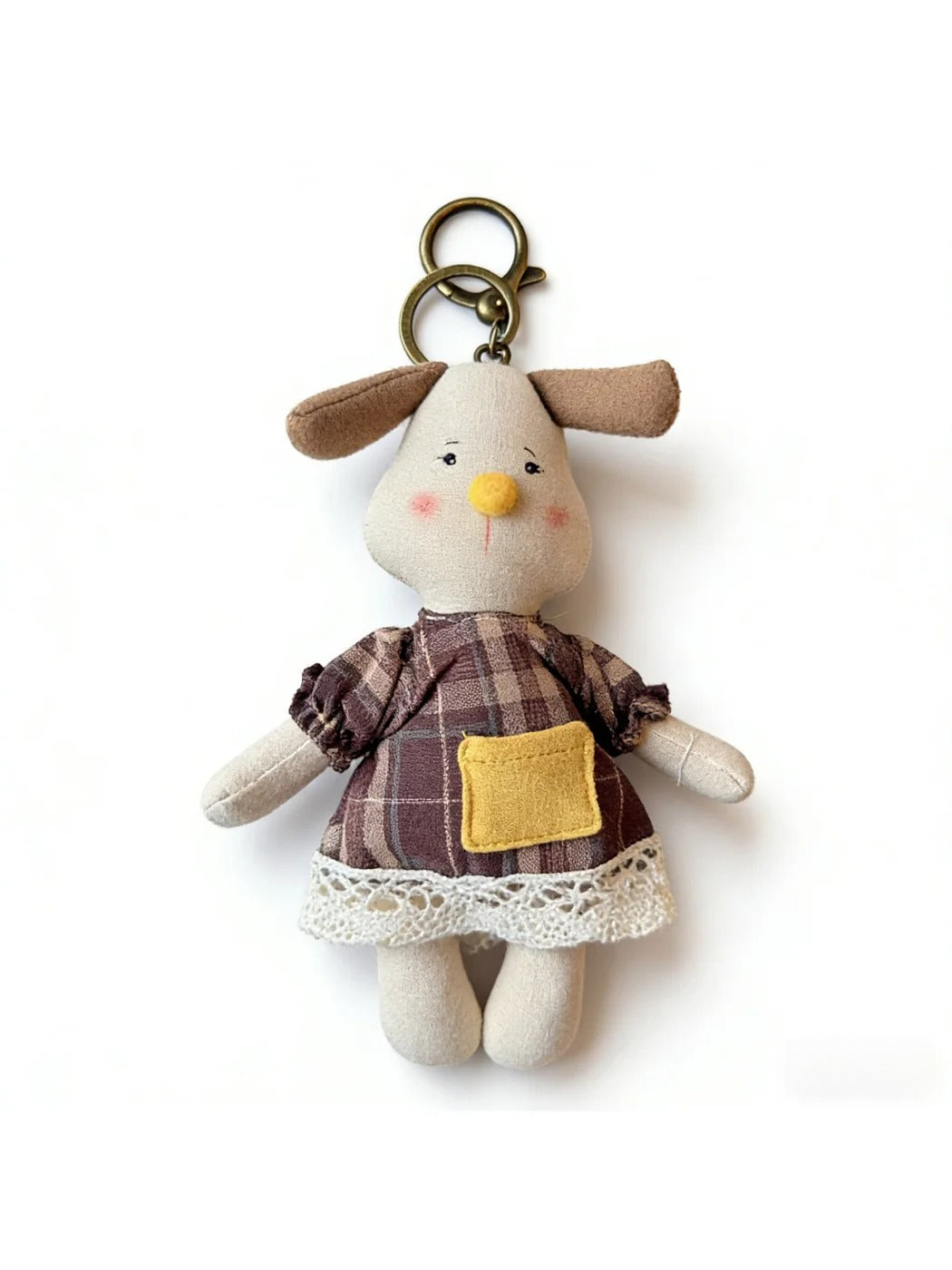Keypus - Fabric Cute Puppy Shaped Keychain