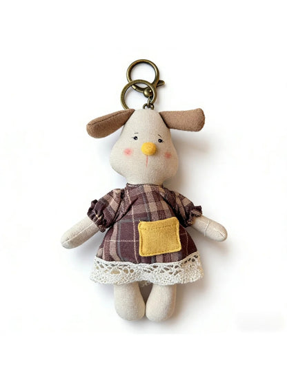 Keypus - Fabric Cute Puppy Shaped Keychain