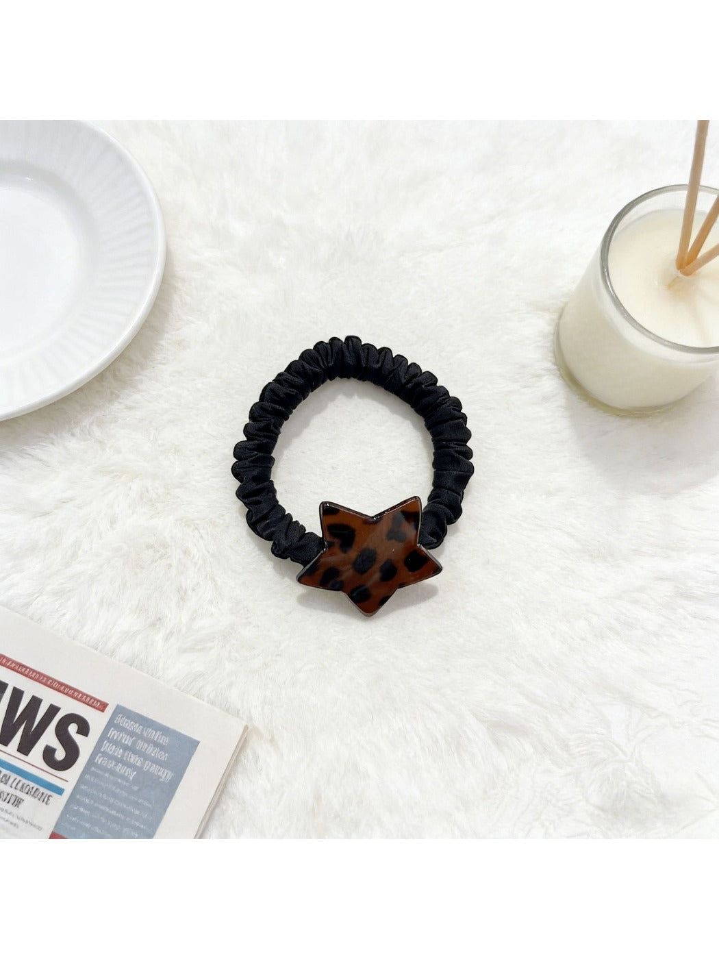 Gifty - Leopard Print Coil-Shaped Hair Tie