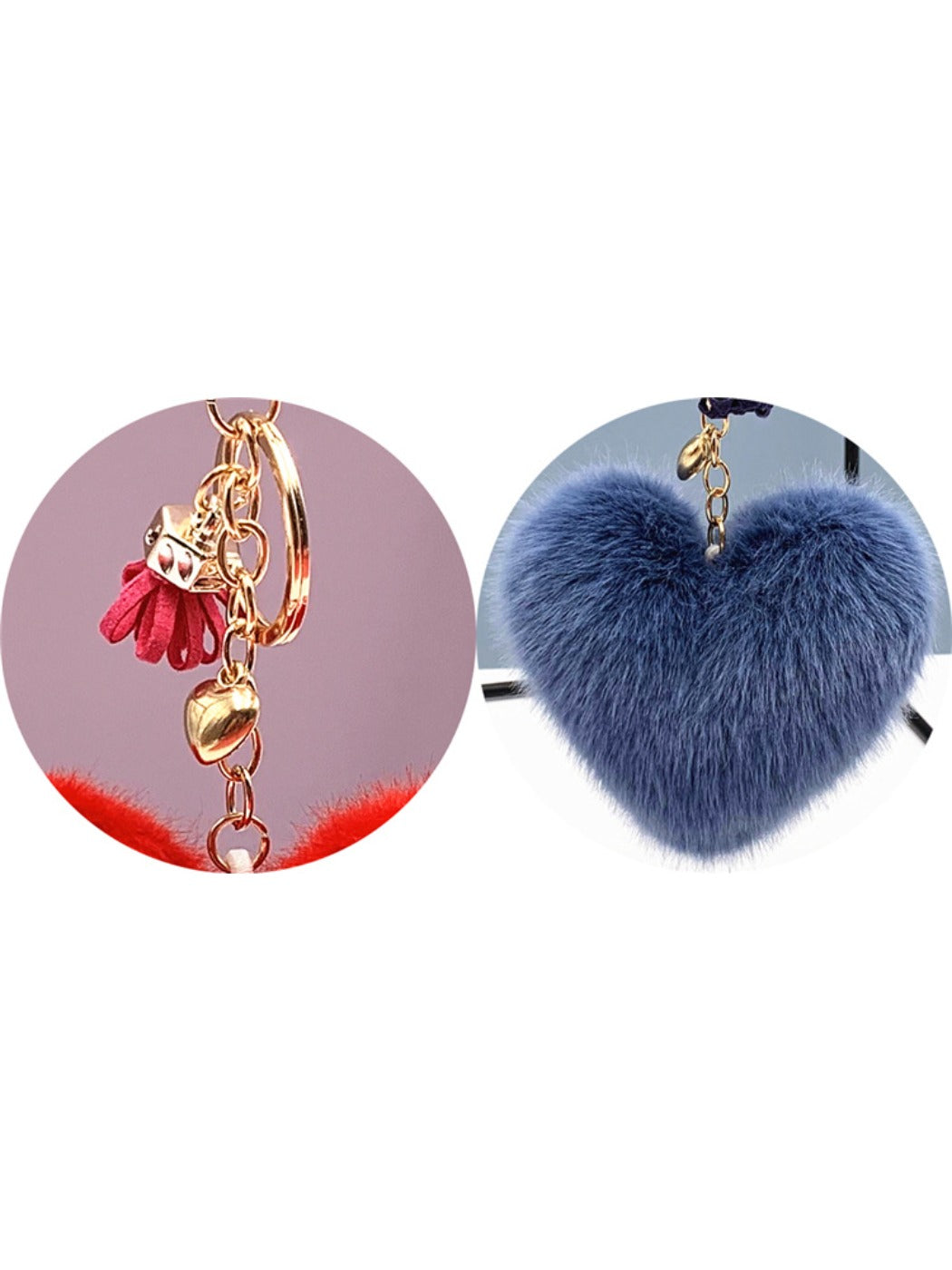 Keypus - Plush Heart Shaped Bag Charm Keychain