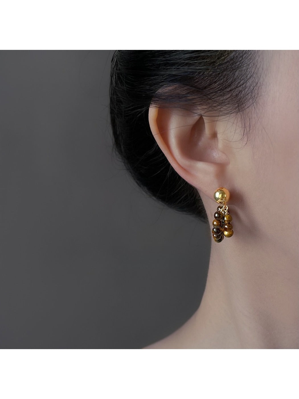 Earedge - Elegant Beaded Hoop Earrings