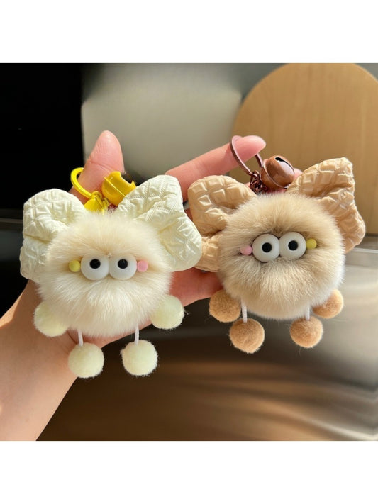 Keypus - Bow Coal Plush Keychain