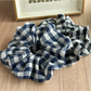 Gifty - Check Pattern Polyester Scrunchie