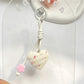 Keypus - Heart Pendant Bag Charm Alloy Cord Loop Keychain