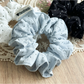 Gifty - Gathered Polka Dot Elastic Hair Scrunchie