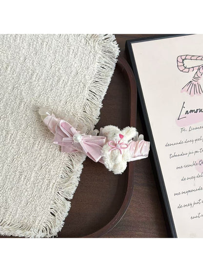 Beau - Cartoon Bunny House Bow Banana Clip