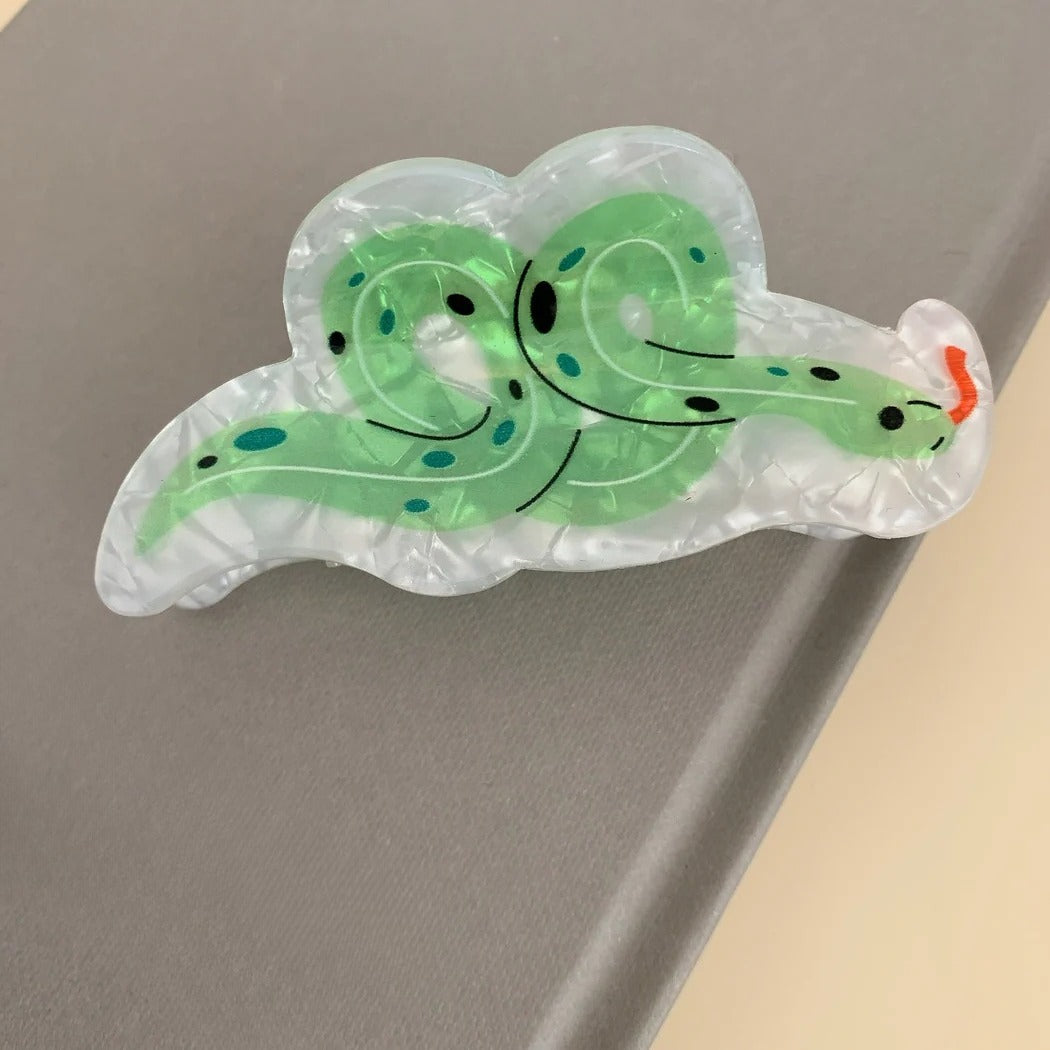 Beau - Cartoon Snake Hair Claw