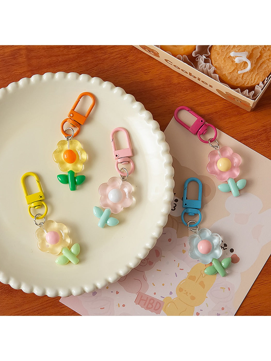Keypus - Cute Cartoon Flower Keychain