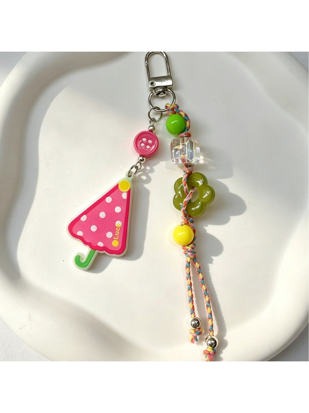 Keypus - Umbrella Pendant Acrylic Cartoon Bag Charm Keychain