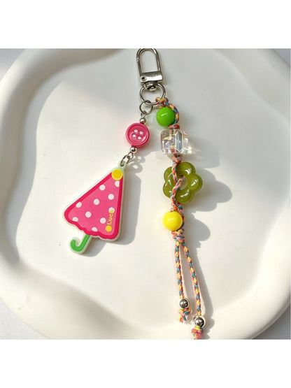 Keypus - Umbrella Pendant Acrylic Cartoon Bag Charm Keychain