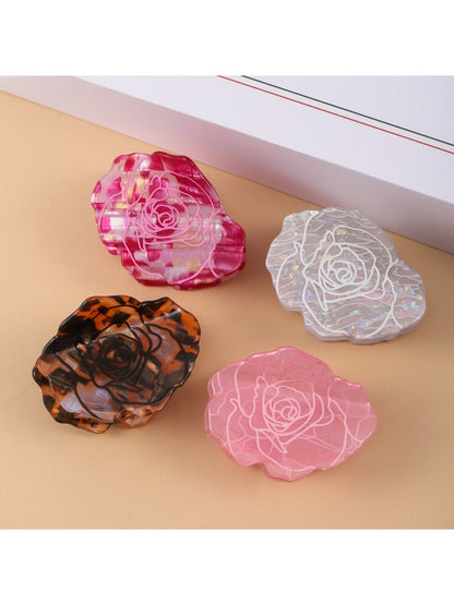 Beau - Elegant Rose Patterned Hair Claw Clip