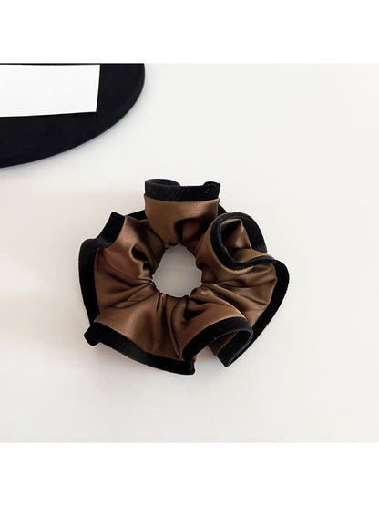 Gifty - Elegant Satin Velvet Edge Scrunchie