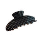 Beau - Polka Dot Acetate Semi-Circle Claw Clip
