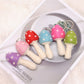 Feltery - Colorful Felt Mushroom Keychain 3D Cute