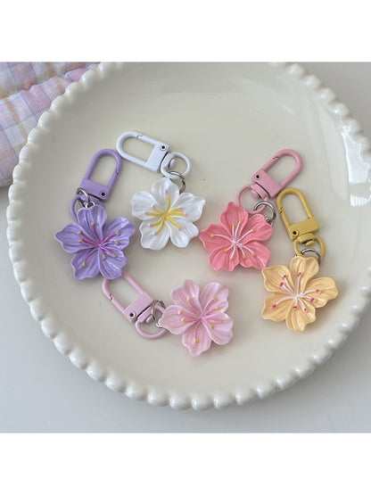 Keypus - Sweet Floral Pendant Key Ring Charm Keychain