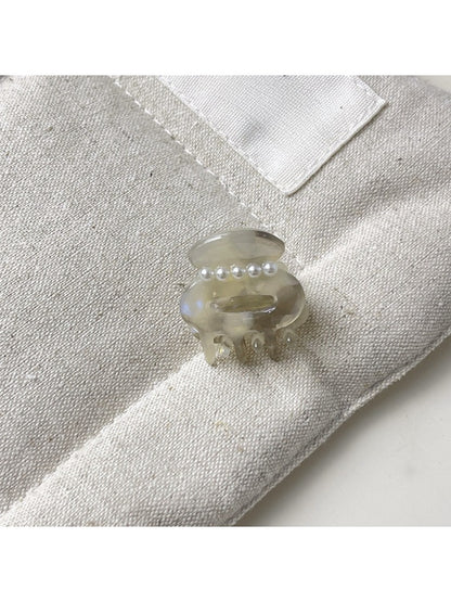 Beau - Macaron Colored Oval Openwork Claw Clip