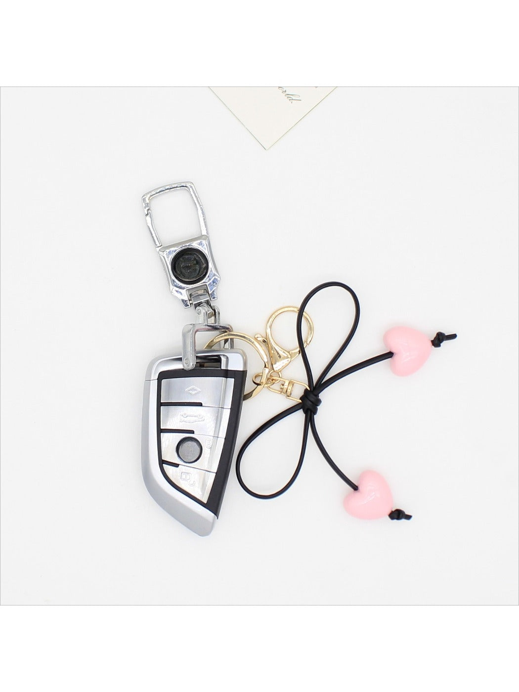 Keypus - Cute Heart Bow Keychain