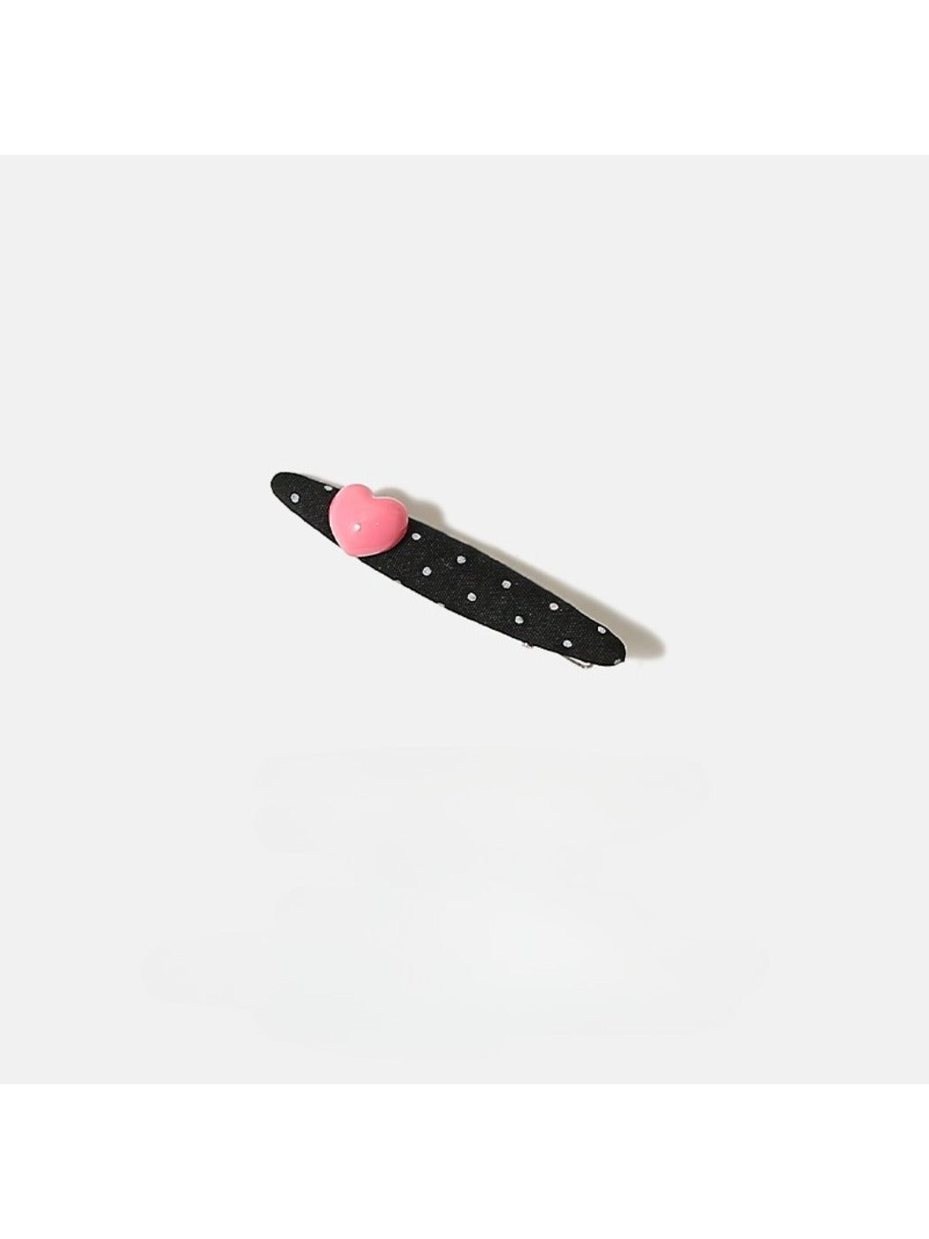 Beau - Valentines Day Polka Dot Heart Hair Clip