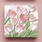 Mirroray - Floral Print Square Compact Mirror