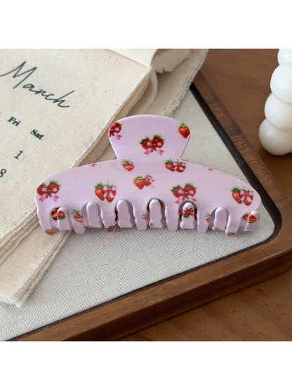 Beau - Printed Acrylic Floral Claw Clip