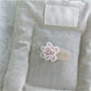 Beau - Pink Beaded Flower Hair Clip