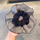 Gifty - Gingham Ruffled Voluminous Scrunchie