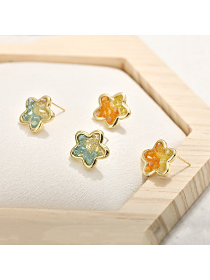 Earedge - Gradient Pentagram Statement Earrings