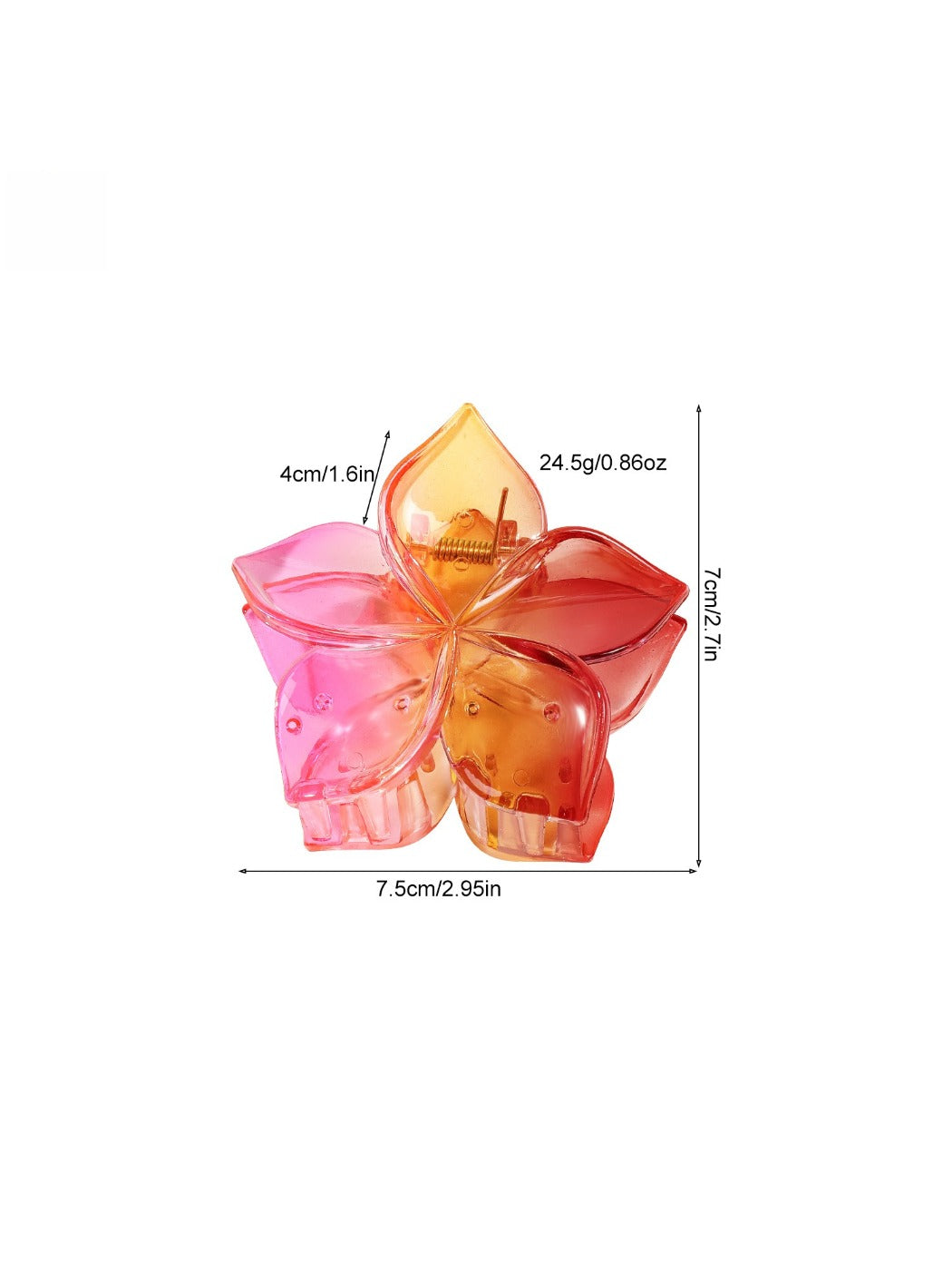 Beau - Five Leaf Flower Gradient Hair Clip