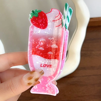 Beau - Sweet Style Fruit Cup Design Claw Clip
