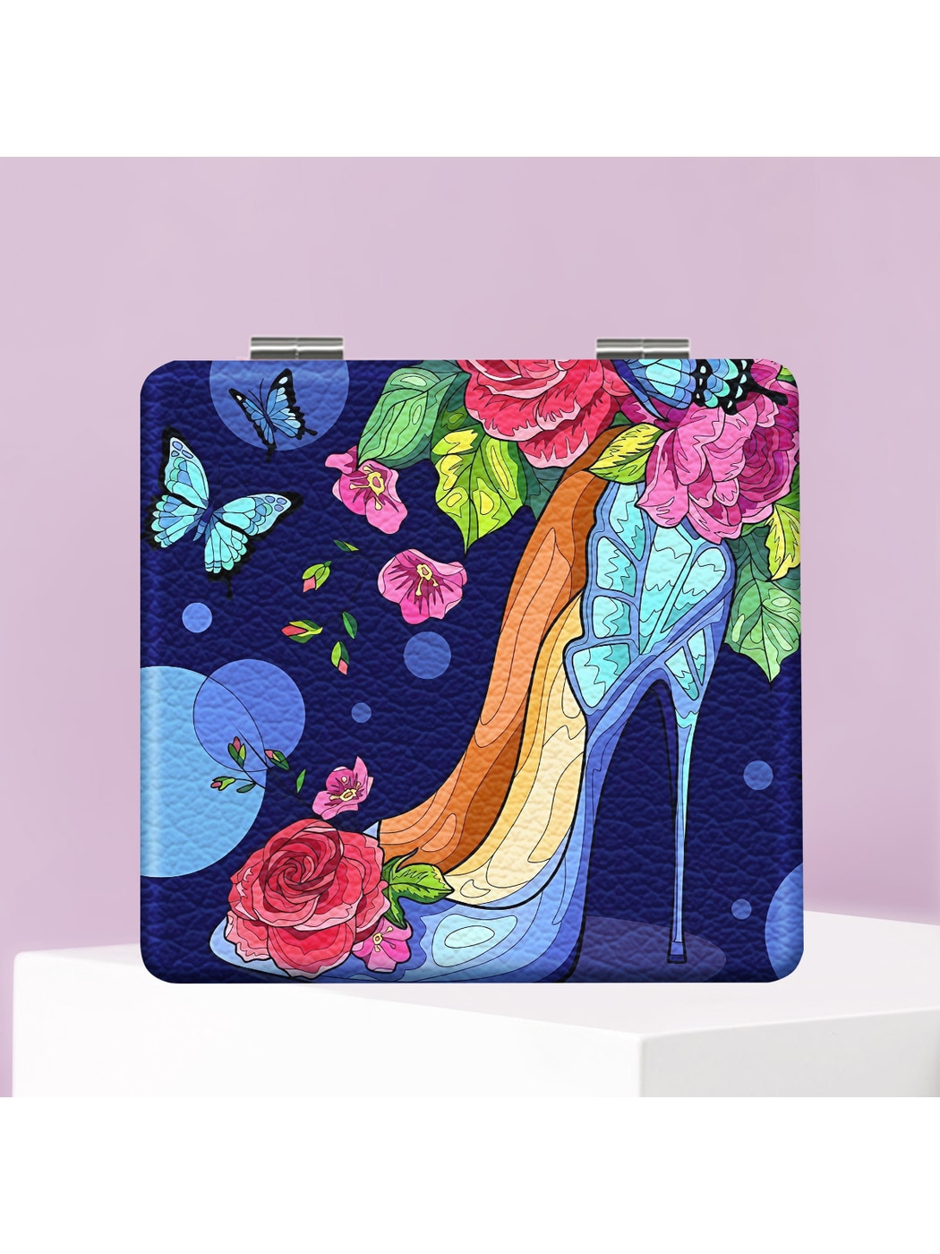 Mirroray - Cartoon Style High Heel Printed Foldable Mirror