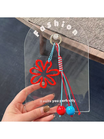 Keypus - Cutout Flower Pendant Decorative Bag Charm Keychain