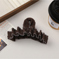 Beau - Pleated Heart Detail Claw Hair Clip
