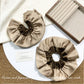 Gifty - Coffee Satin Velvet Hair Ring
