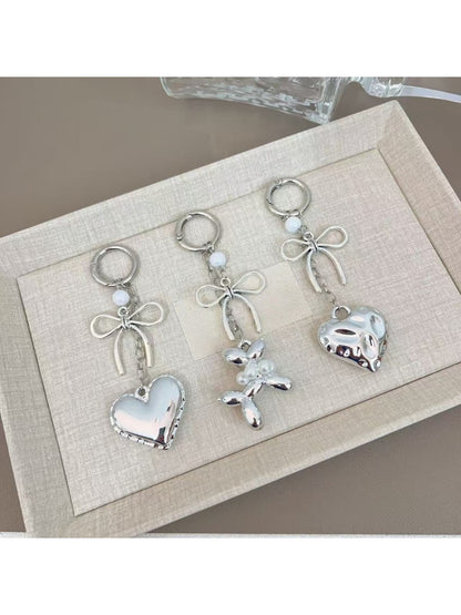 Keypus - Minimalist Modern Bow Charm Keychain