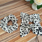 Gifty - Ink Wash Floral Polyester Fabric Scrunchie