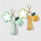 Keypus - Faux Leather Flower Mirror Keychain