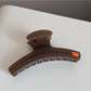 Beau - Curved Straight Bar Design Claw Clip